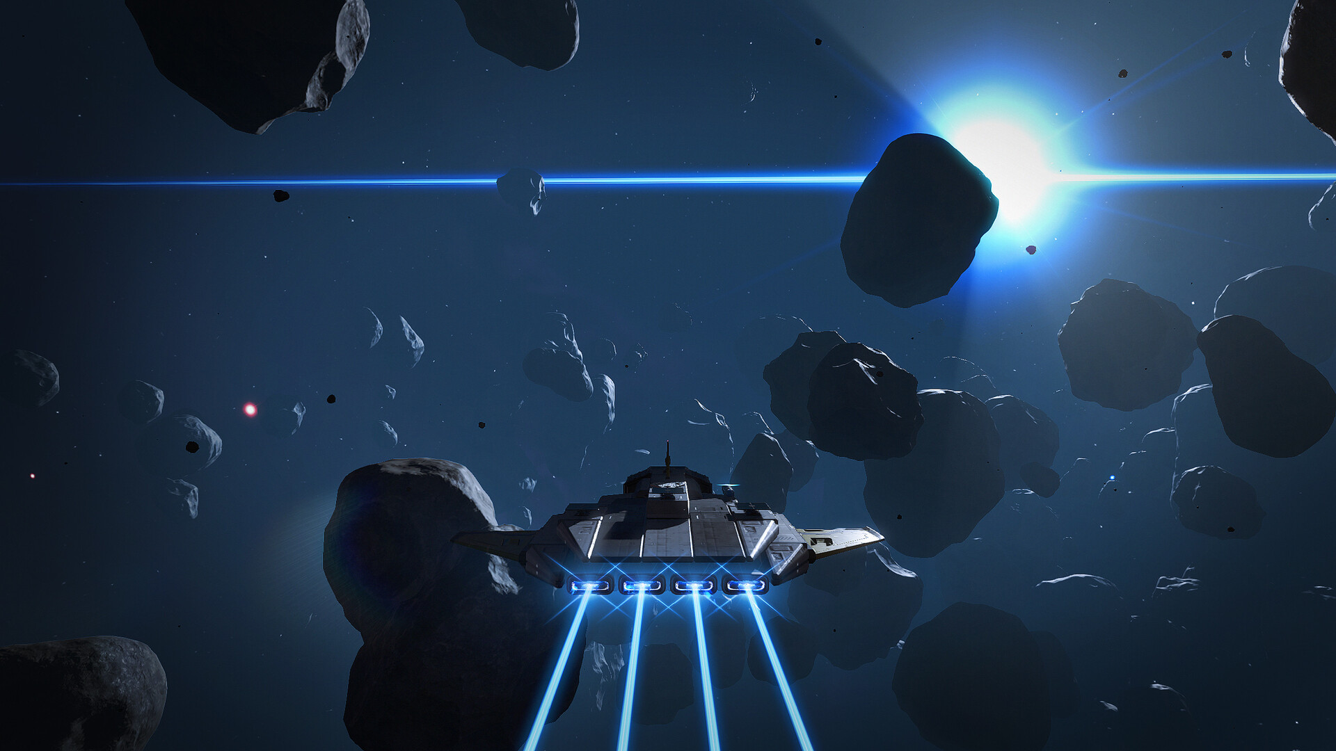 SpaceCraft cockpit and FTL travel screenshot