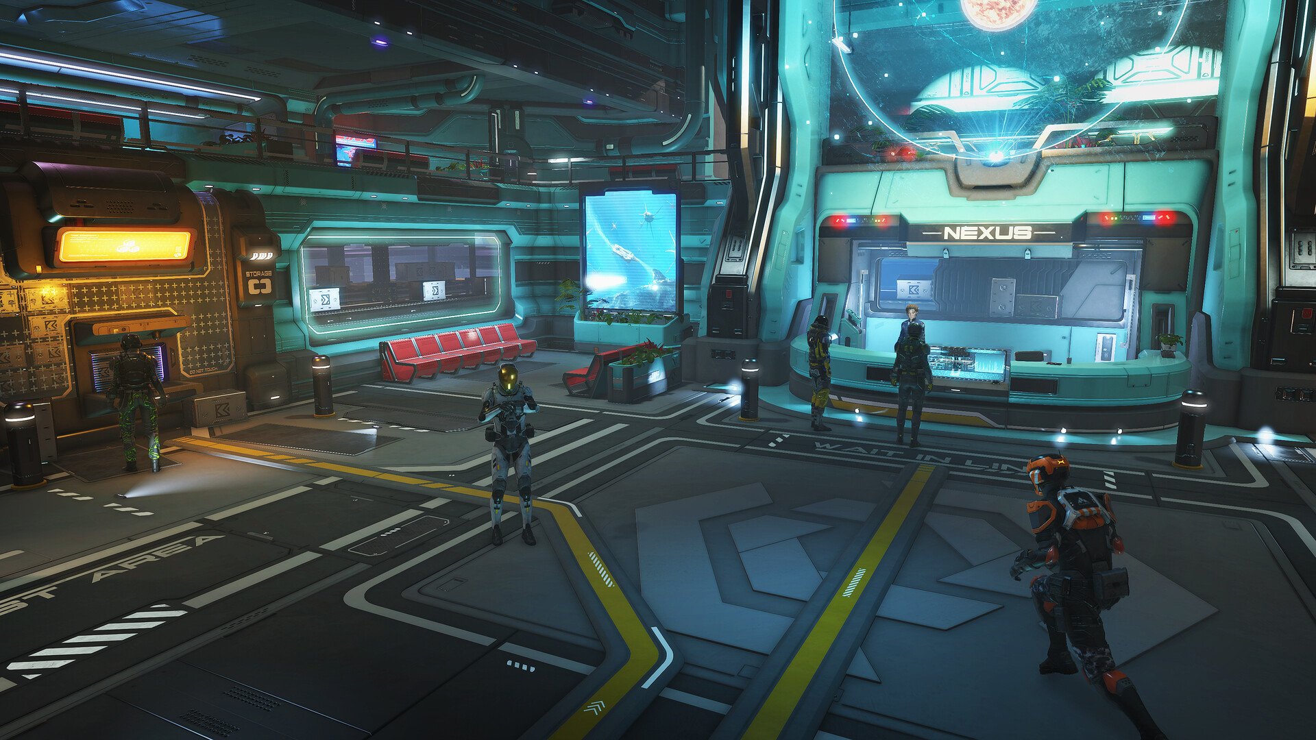 SpaceCraft ship building interior